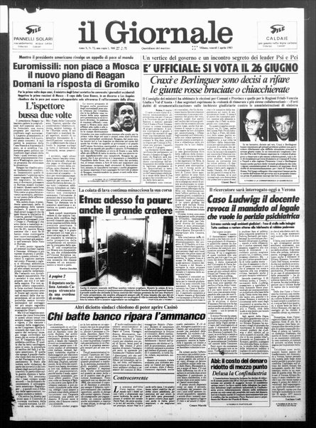 Il giornale : quotidiano del mattino